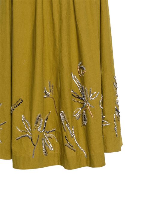 Olive green cotton skirt Forte forte | 12914OIL